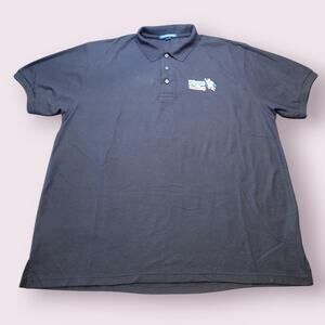 🖤 Port Authority Hippo Roofing Golf Polo Shirt – Men’s XL – Black – GUC